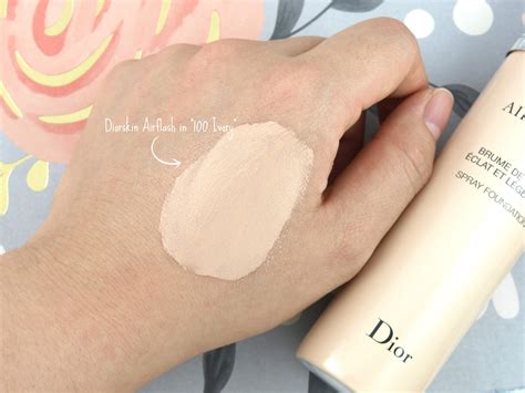 dior airflash shade 100 thataylaa|Dior Ivory 100 Diorskin Airflash Spray Review & Swatches.